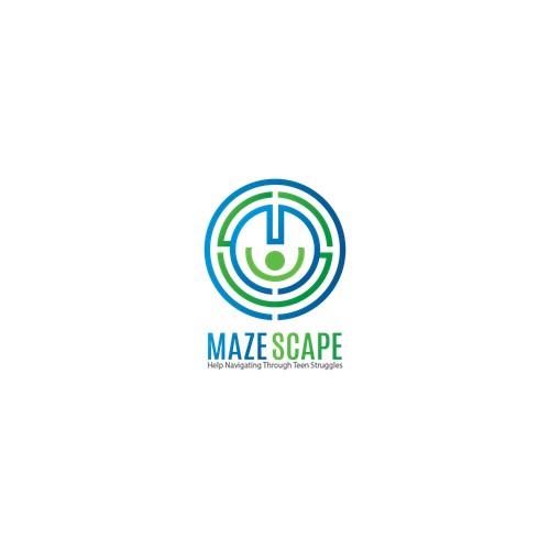 Troubled teens need you. Logo creation for Mazescape Non-Profit