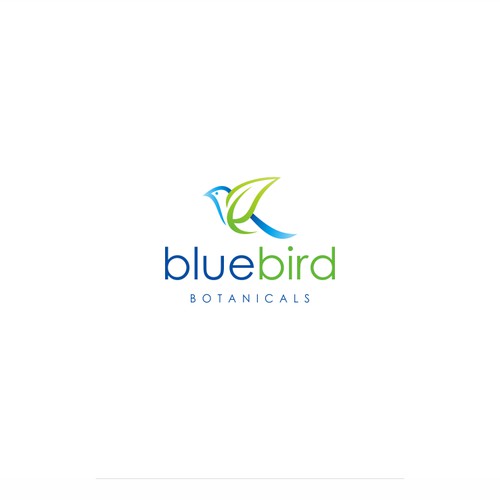 Simple logo design for Bluebird Botanicals