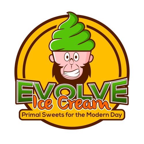 Create a logo for a paleo-centric ice cream startup!