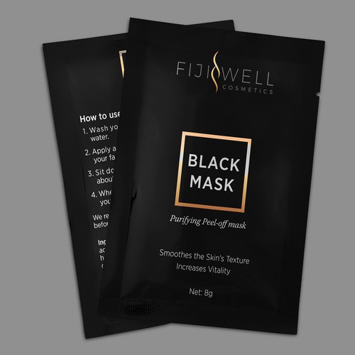 FijiWell Blackhead Mask, luxury blackhead cosmetics packets