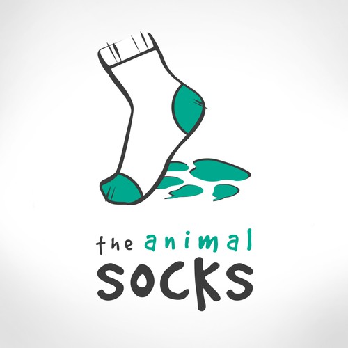 The Animal Socks Logo