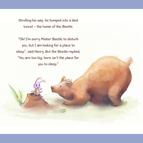 Children's book - Bear in Watercolor