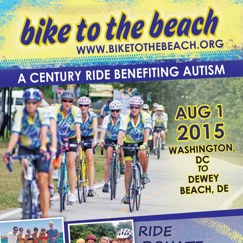 Poster & Flyer Re-design for Non-profit Cycling Events for autism