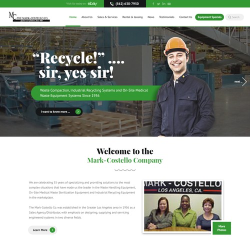 Website for Waste Management business