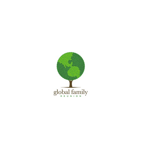 Create a logo for the Global Family Reunion, a one-of-a-kind event