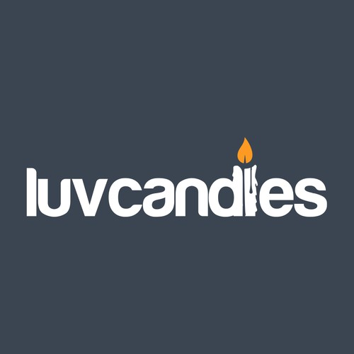 LuvCandles Logo design