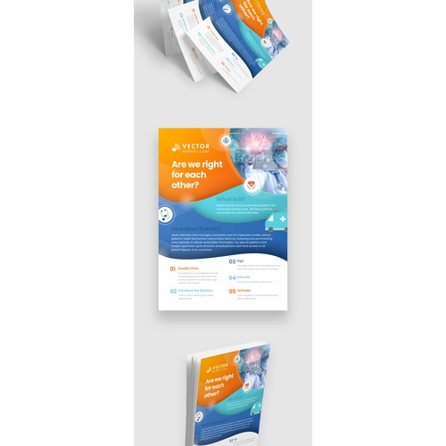 Vector Remote Care Flyer Design