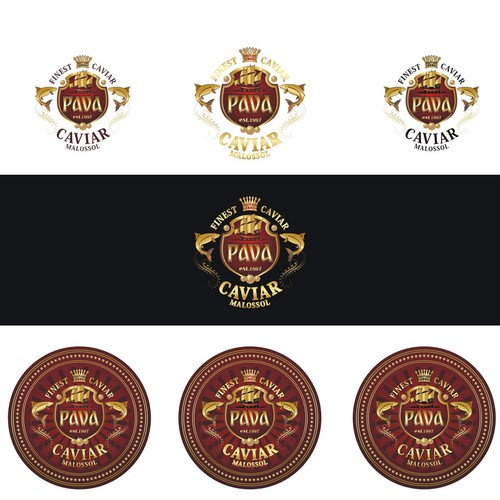 Create a unique logo for a fine caviar distributor