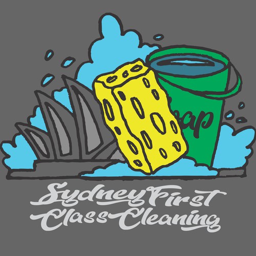 Logo for cleaning company