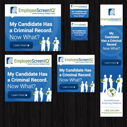 Create a banner ad for "My Candidate Has a Criminal Record. Now What?"campaign!