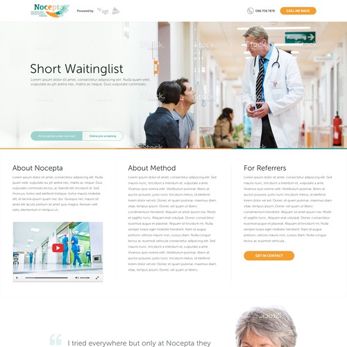 Modern website for a medical clinic