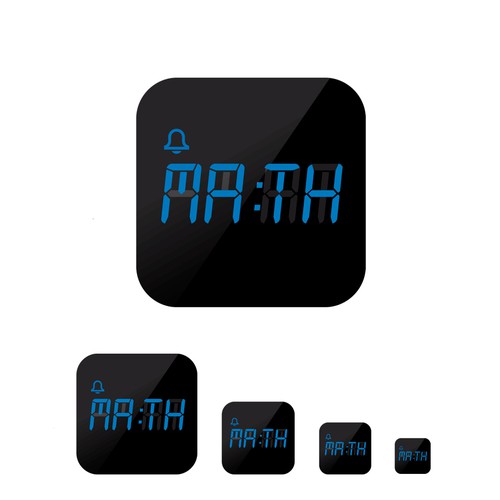 Mathe Clock App Icon Design