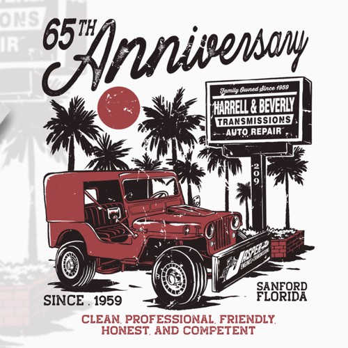 An Old Florida Feeling T-Shirt for Top Auto Repair Shop