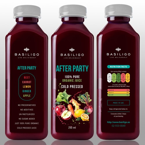 Organic Cold Press Juices Collection