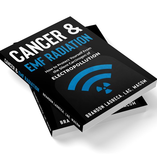 Simple cover design about cancer and EMF radiation