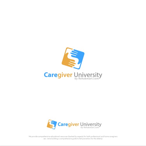 Fun logo for caregiver university