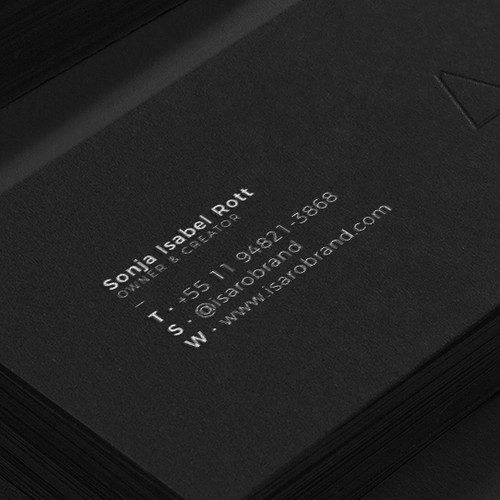 Business Card - ISARO Made in Brazil