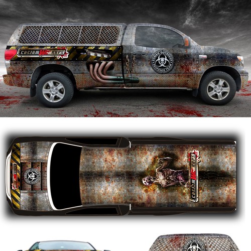 Design a Zombie Escape truck wrap