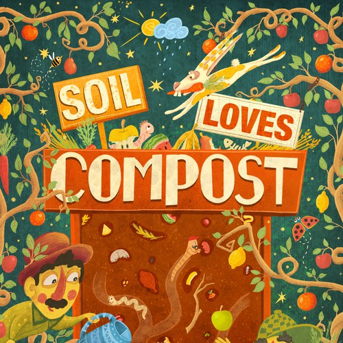 Poster Design "Soil loves compost"