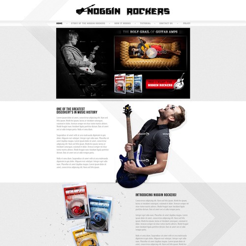 Noggin Rockers  needs a new website design