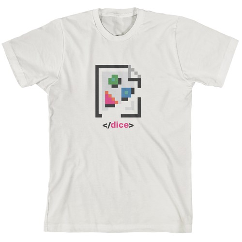 Broken Image Shirt Concept for Dice Technology Company
