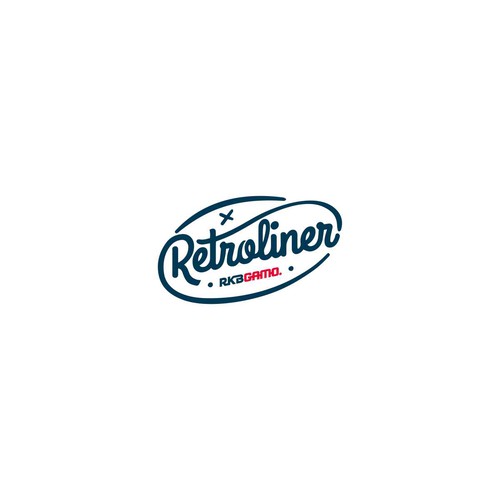 Script Logo Retro vintage style wordmark emblem