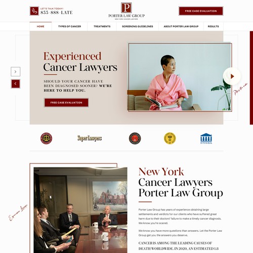 unique style lawyer website design