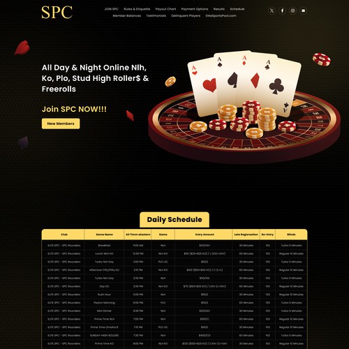 Website design for SPC