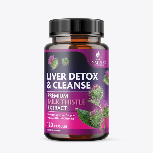 Liver Detox label design
