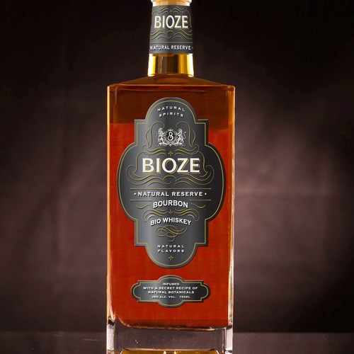 Label for Bioze Whiskey