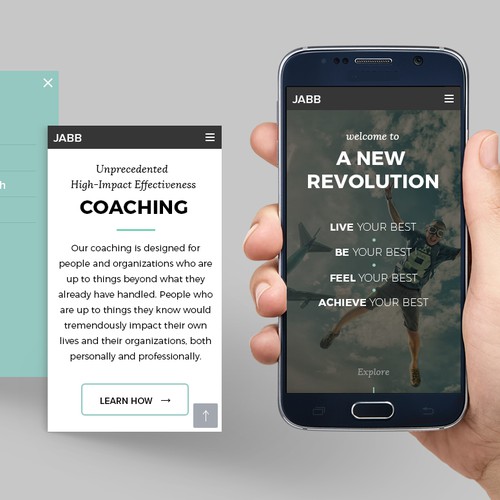 Clean, Modern, and Edgy Design for New Performance Enhancement Coaching Site