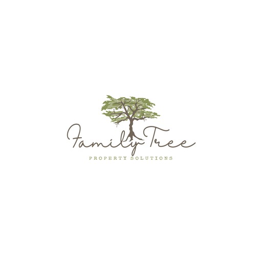 Design a modern and welcoming logo for Family Tree Property Solutions