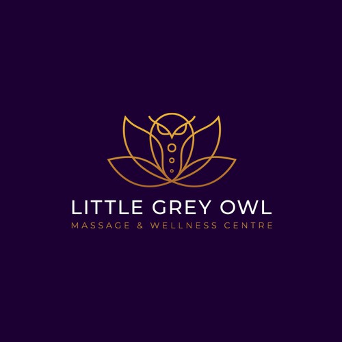 Logo concept for little grey owl