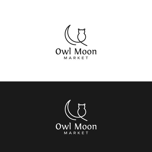Sophisticated logo for Owl Moon Market