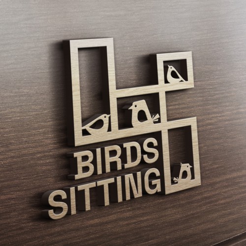 Fun logo for 4Birds Sitting