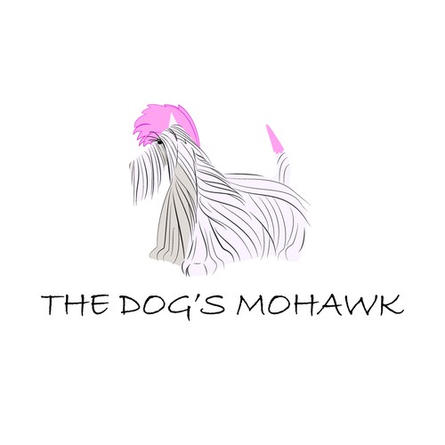 the dog's mohawk