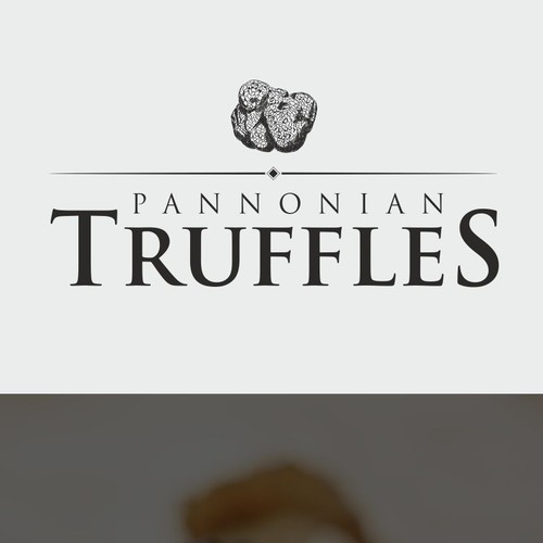 Hand drawn Truffles logo concept