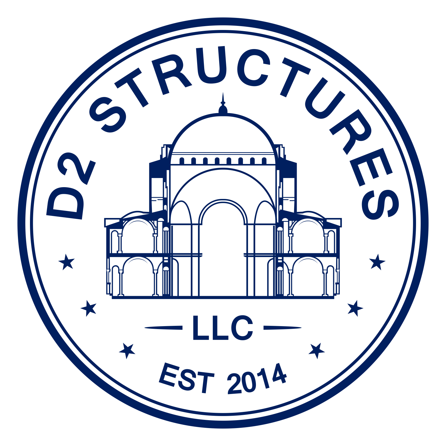 D2 Structures Logo Design