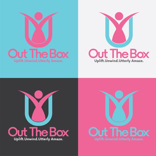 A woman self-care goodies Gift Box Logo
