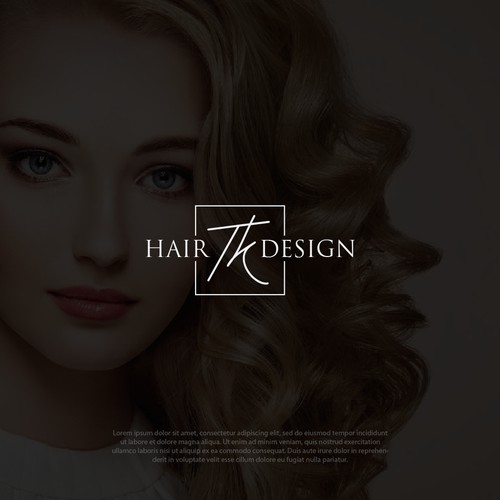 TK Hair Design logo design