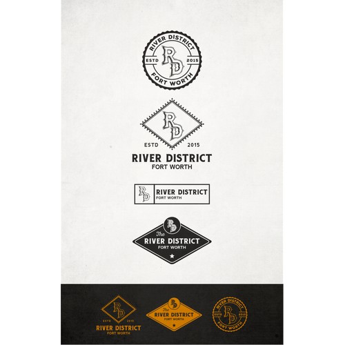 bold, vintage, designs concept for restaurants, fashion, and retail business