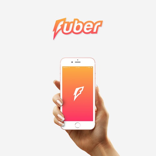 Concept logo for a fast delivery app