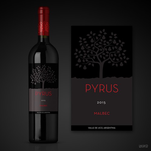 Wine label design