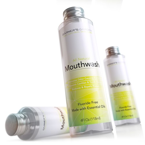 Mouthwash product 3D rendering