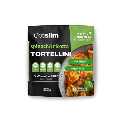 Healthy option meal package design