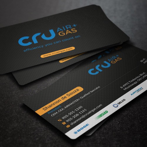 CPU Air Gas Business Card Design