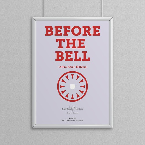 'Before the bell' Play Poster