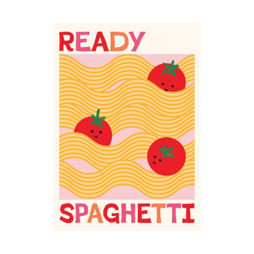 Ready spaghetti poster