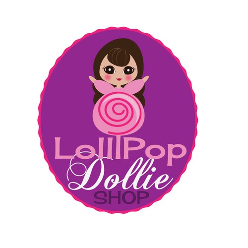 Cute logo for candy shop