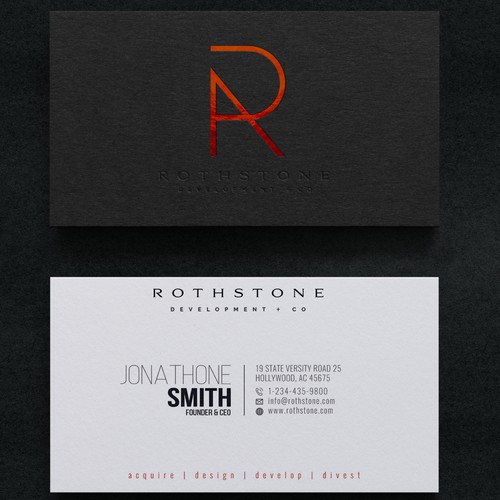 Business Card Design for Rothstone